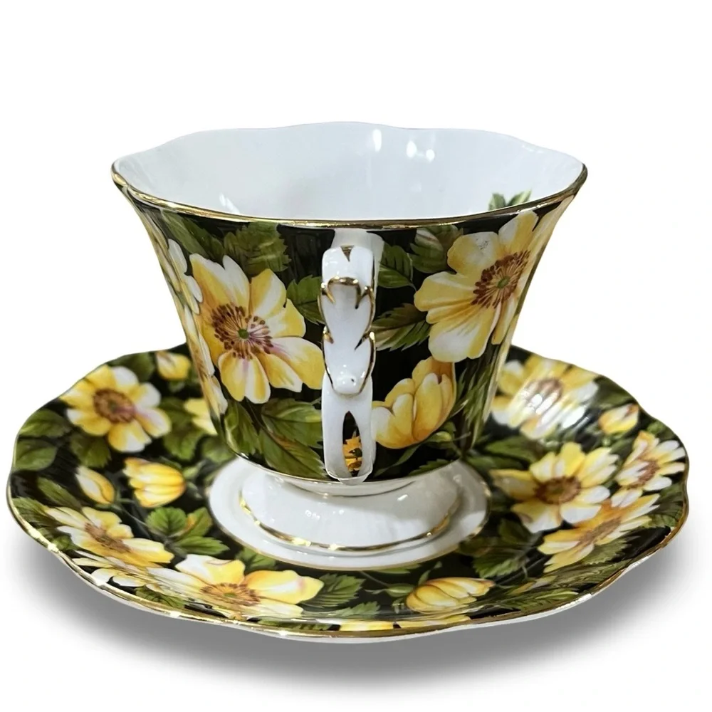 Vintage Royal Albert “Diana” Pattern Teacup and Saucer Set
